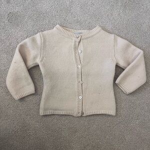 Papo d'Anjo Cream Cardigan Sweater